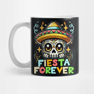 Fiesta Forever Beautiful Cinco De Mayo Skull Mug